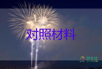 對照黨史檢查對照材料模板8篇