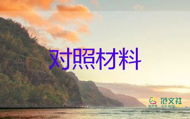 黨領(lǐng)導(dǎo)班子對照材料5篇