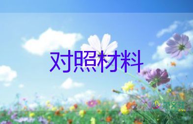 支部的生活對(duì)照材料優(yōu)質(zhì)6篇